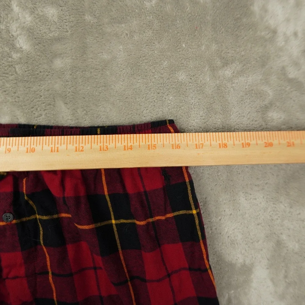 Polo Ralph Lauren Sleepwear Pants Men's Large Red Black Plaid‎ Lounge Holiday